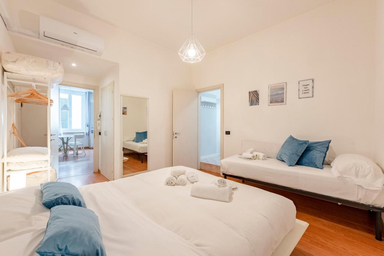 Mazzini 12, Elegant Central Apartment With Free Private Garage 800 M, Air Conditioning, Wi-Fi, Just 100 M From The Public Beach Rapallo Exterior photo